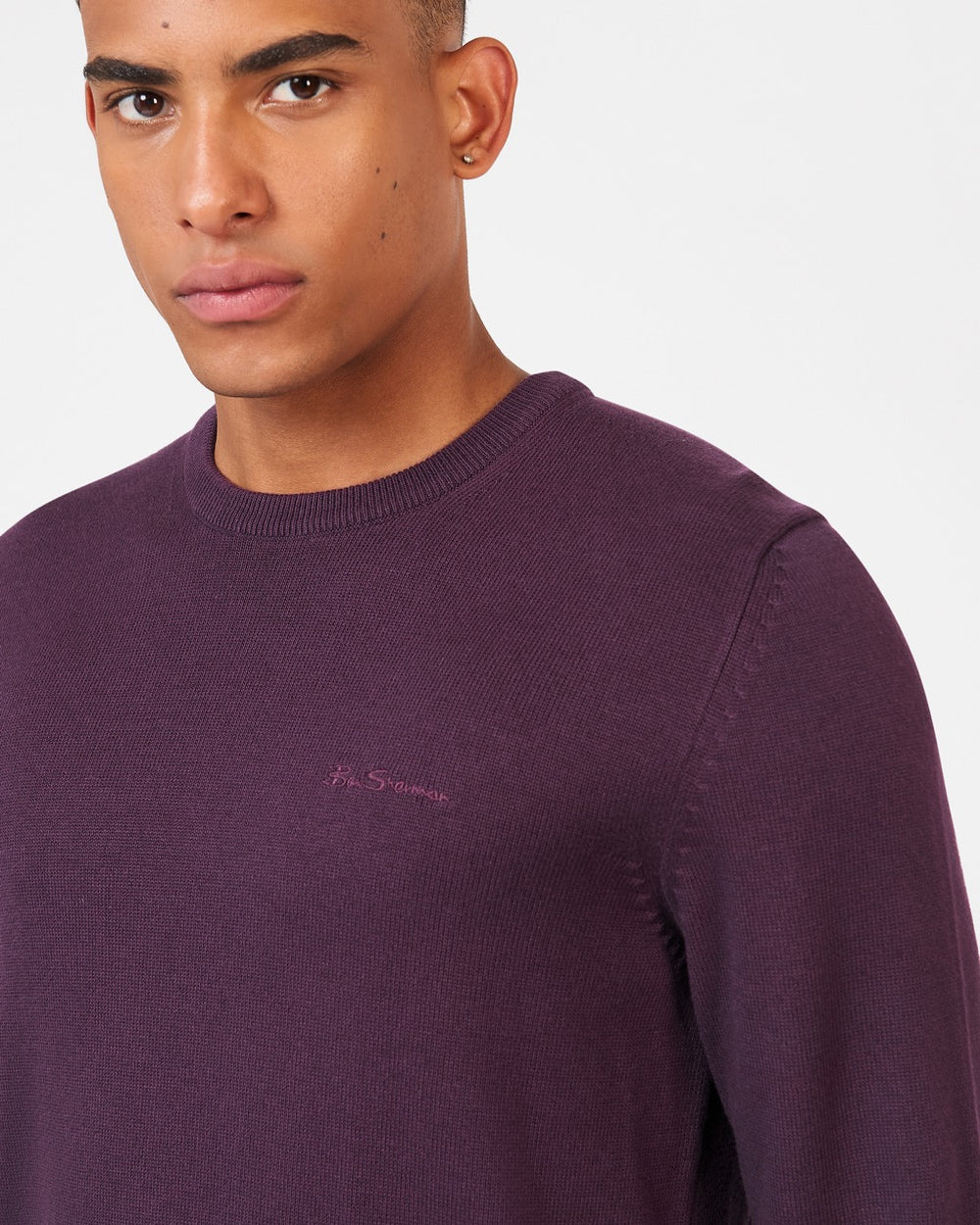 Knitwear Ben Sherman Signature Crewneck Violette | JFW-04353446